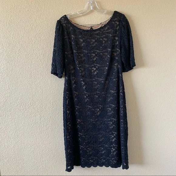 Dress Barn Dresses | Dressbarn Women's Black Lace Cocktail Dress, Size 14p | Color: Black/Cream | Size: 14p | Adris_Kutetique's Closet